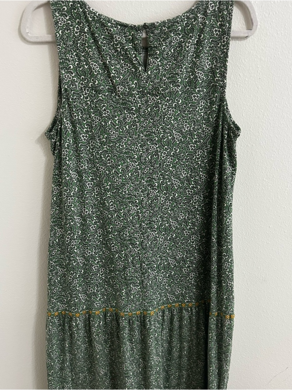 J. Jill Green Printed Sleeveless Maxi Dress - Picture 7 of 8
